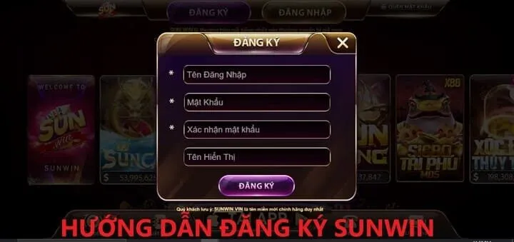 Các bước Đăng ký Sunwin chuẩn nhất 2026 cho bạn mới 