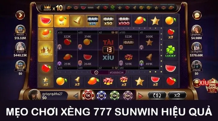 Kinh nghiệm cược Xèng 777 luôn thu lãi khủng về tay